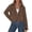 Brown, variant on Cropped Trench Coat For Women Short Jacket,Soft Lightweight Coats, Lapel Double Breasted, Long Sleeve Loose Fit, Casual Work Office Jackets, Fall Winter Outwear