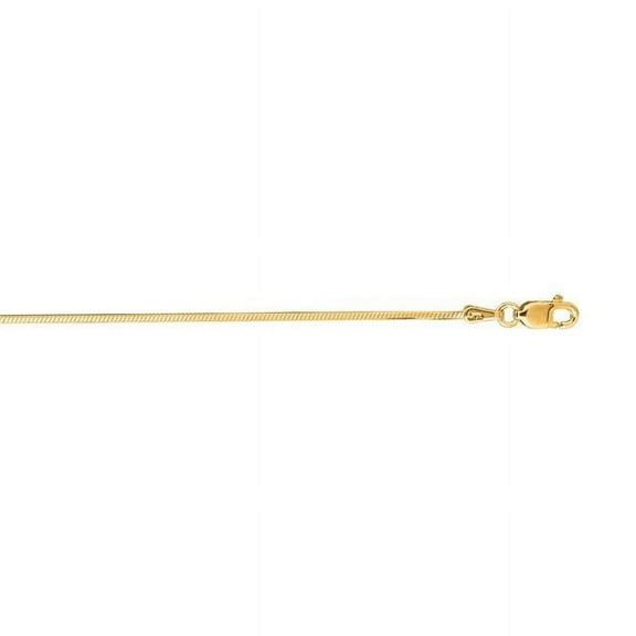 Royal Chain OCT2-18 18 in. 14K Yellow Gold Octagonal Snake Chain with Lobster Clasp