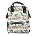thumbnail image 1 of Disketp Flamingo Palm Trees for Large Capacity Multi-pocket Baby Bag, Multifunctional Travel Backpack Diaper Bag, Care Bag, Unisex, Fashionable and Durable, 1 of 6