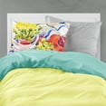 thumbnail image 2 of Carolines Treasures 6037PILLOWCASE Apples Plums and Grapes with Flowers Fabric Standard Pillowcase Standard multicolor, 2 of 2