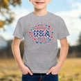 thumbnail image 2 of KHONTS Americans Flag Shirts for Kids 4th of July USA Printed T Shirt Casual Short Sleeve American T-Shirt Tops,Size 2-12 Years Grey 120, 2 of 4