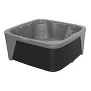 Aquarest Spas Powered By Jacuzzi DayDream 3000 6-Person 30-Jet Plug and Play Hot Tub with LED Waterfall with Cover Keystone/Black