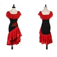 thumbnail image 2 of Sleeveless Latin Dance Dresses for Women. For cha cha, waltz performance, salsa. Ballroom competition dress., 2 of 7