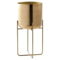 thumbnail image 1 of Advancent Soporte de flores dorado universal y llamativo de metal: decoración interior única y funcional Jardín y Patio oro, 1 of 6