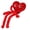 Red (happy), variant on Valentine Long-Leg Heart Plush Toy, Soft Love Heart Stuffed Doll Gift for Couples, Anniversary & Romantic Surprises