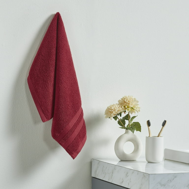 Red hand towels walmart sale