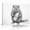 A, variant on XaaKee Canvas Art Prints Wall Decor Cute Beaver Otter Bathroom Animal Whimsical Black And White Sketch Inner Framed 18*12Inch