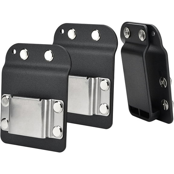 DrillCatcher, Drill Holder for Tool Belt, Up to 2" Belt, Quick Response Low-Profile Drill Clip, Compatible with Impact Driver, Nailer