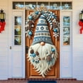 thumbnail image 6 of Christmas Door Cover Decoration Merry Christmas Gnome Door Hanging Banner Backdrop Red Hat Door Cover Winter Xmas New Year Decor, 35.43x70.86in, 6 of 6