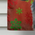 thumbnail image 4 of Carolines Treasures LH9321CHF 28 x 40 Po. Flat Coated Retriever Drapeau de Noël Flocons de Neige Rouges en Toile - Taille Maison, 4 of 4