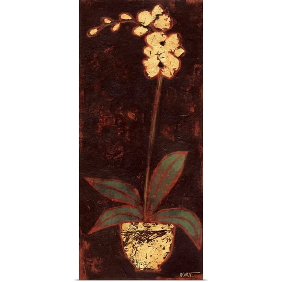 Great BIG Canvas | Rolled Norman Wyatt Poster Print entitled Gilded Orchid II