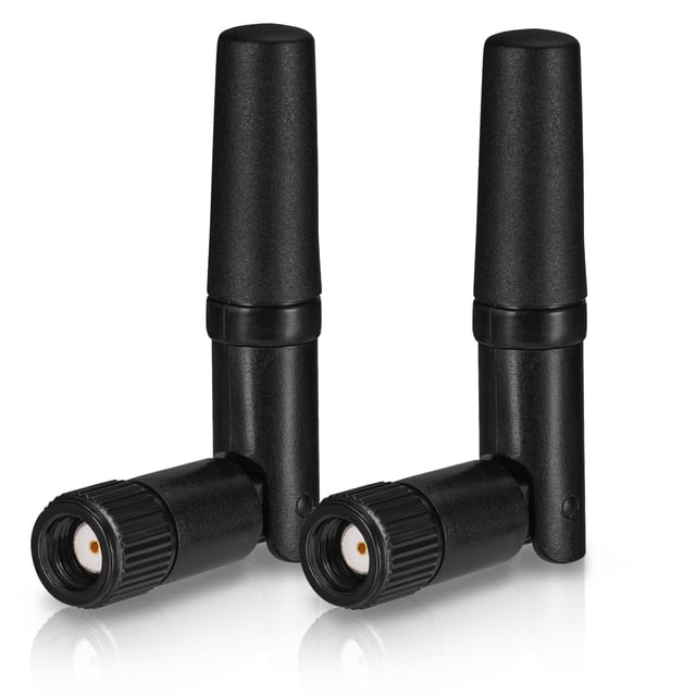 Antena WiFi Eightwood de doble banda, 2,4 GHz, 5 GHz RP-SMA, 2 unidades