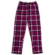 North 15 Women's Super Cozy Plaid Minky Fleece Pajama Bottom Lounge Pants-L1527-Design10-L