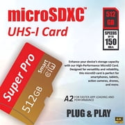 512GB Micro SD Card Flash Memory Card with Adapter