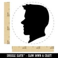 thumbnail image 2 of Man Head Silhouette Rubber Stamp for Scrapbooking Crafting Stamping - Small 3/4 Inch, 2 of 7