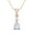 Rose Plated Silver, variant on 7x5mm Pear Shaped Moonstone Drop Pendant 925 Sterling Silver Women's Wedding Necklace