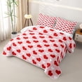 thumbnail image 3 of Homewish Lovely Hearts Twin Quilt Set For Girls,Valentine's Day Gifts Twin Coverlet Set,2 Pieces, 3 of 7