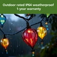 thumbnail image 3 of Mainstays Plug-in 10 Count Outdoor Multicolor Tear Drop LED String Lights, 3 of 7