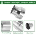 thumbnail image 4 of Reductor codo concéntrico de doblador de escape mandrel de 3 pulgadas OD a 4 pulgadas OD, 4 of 7