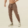 thumbnail image 2 of Pantalones deportivos masculinos, pantalones de algodón recortados para hombre, pantalones de chándal de otoño e invierno, largos, sueltos, de lujo, nuevos artículos en tallas grandes, 2 of 5