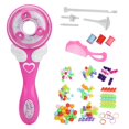 thumbnail image 1 of Máquina automática para trenzar el cabello, máquina eléctrica para trenzar el cabello, herramientas para peinar el cabello para niños y niñas, juguetes para jugar (rosa roja) TUNC Sencillez, 1 of 5