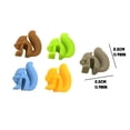 thumbnail image 3 of Kiplyki 5Pcs/set Squirrels Tea Bag Hanging Holder Cup Silicone Cup Marker Kitchen Gadget, 3 of 9