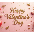 thumbnail image 4 of Valentine's Day Banner Heart Balloons Pink Roses Gift Box Backdrop Party Supplies Photography Props Romantic Decorations Festive Décor Background, 4 of 4