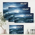 thumbnail image 4 of Designart ' Morning Glow Through The Ocean Waves ' Nautical & Coastal Canvas Wall Art Print, 4 of 4