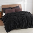 thumbnail image 1 of Manta Bedsure Sherpa King Size para cama, forro polar, suave y acogedora, color negro, 1 of 6