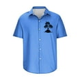 thumbnail image 4 of Camisas de Manga Larga para Hombres Blusa Cómoda de Cuello de Impresión, Camisa Casual de Poliéster para Uso Diario, de Fiesta Y de Primavera de Verano, 4 of 4