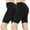 2PK:BLACK/BLACK, variant on 2 Packs of Womens & Plus Soft Cotton Stretch Knee Length Leggings Fitness Sport Biker Shorts
