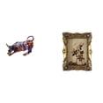 thumbnail image 1 of Estatua de toro de resina,Pintura Resina Toro Estatua Escultura Inicio,Figuras de animales de toro para decoración de mesa,Marco de fotos,Marco de fotos ornamentado Marco barroco antiguo, 1 of 8