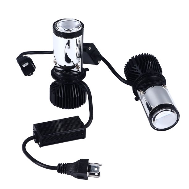 Lente De Faro Con Proyector LED, Iluminación Enfocada Kit De Bombillas De Faros LED H4 Ahorro De Energía De Alto Rendimiento Para Vehículo