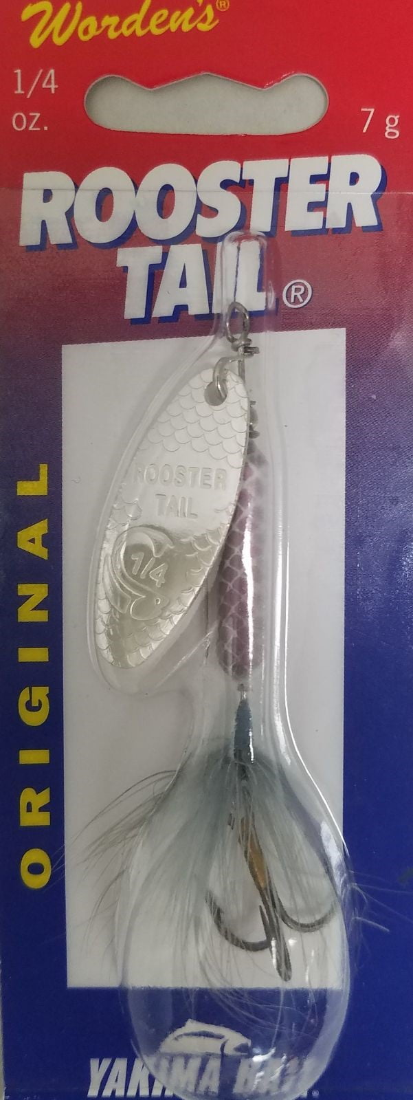 Yakima Bait Worden's Original Rooster Tail Fishing Lure, Gray Minnow, 1/4 oz., Size 6, 212 GRM