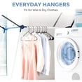 thumbnail image 2 of Mainstays Black Plastic Clothes Hangers, 50-Count, Lightweight and Durable, 2 of 3