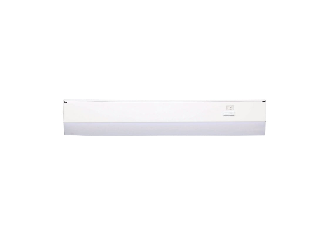 Good Earth Lighting UC1138WH118LF0G 18 in. LED Smooth Light Under Cabinet Light - White Finish