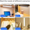 thumbnail image 2 of Lampe de Miroir LED Rechargeable avec Télécommande - 3 Modes de Couleur, Dimmable, Installation Sans Perçage - Batterie 18650, Chargement USB, Design Compact 26cm pour Salle de Bain, Cuisine, Chambre, Coiffeuse, 2 of 6