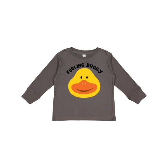 Inktastic Duck Feeling Ducky Boys or Girls Long Sleeve Toddler T-Shirt