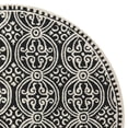 thumbnail image 4 of SAFAVIEH Cambridge Leslie Geometric Wool Area Rug, Black/Ivory, 10' x 10' Round, 4 of 4