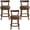 Walnut, variant on ROME + OAK Ruxban 26 in Swivel Counter Stool - Reclaimed Oak, Stone Vegan Leather