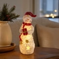 thumbnail image 5 of Ywbawe Light Up Resin Snowman Christmas Ornament Night Light Tabletop Figurine for Holiday Decor, 5 of 7