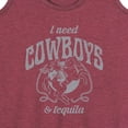 thumbnail image 3 of Instant Message - I Need Cowboys And Tequila - Women's Racerback Tank Top, 3 of 6