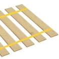thumbnail image 2 of The Furniture King King Size Wood Bed Slats Custom Platform Plank Bed Frame Support Bunkie Boards Attached with Yellow Strapping 72.75" Wide, 2 of 3
