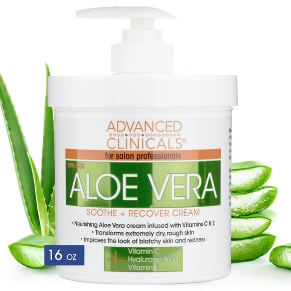 Loción corporal Advanced Clinicals Aloe Vera 473 ml con vitamina C