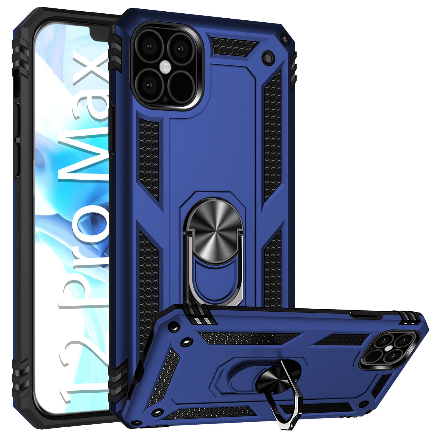 Cellet Heavy Duty iPhone 12 Pro Max Combo Case, Shockproof Case with