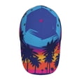 thumbnail image 5 of Lsque Beach with Palm Trees Baseball Cap Trucker Low Profile Hat Golf Dad Hat Adjustable Original Classic Unconstructed Plain Cap Men Women, 5 of 9