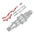 thumbnail image 4 of Placa De Chasis De Coche RC, Aleación De Aluminio Ultrafina, Fácil Instalación, Marco De Chasis RC, Posición De Orificio Razonable Con Espaciadores Transparentes Para ANGGREK Otros, 4 of 8