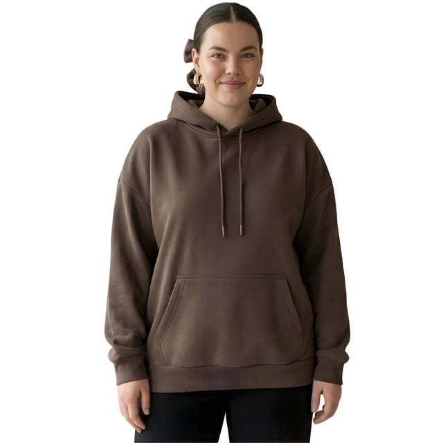 Sudadera Oversize Cómoda Versátil con Capucha y Bolsillo Frontal para Mujer