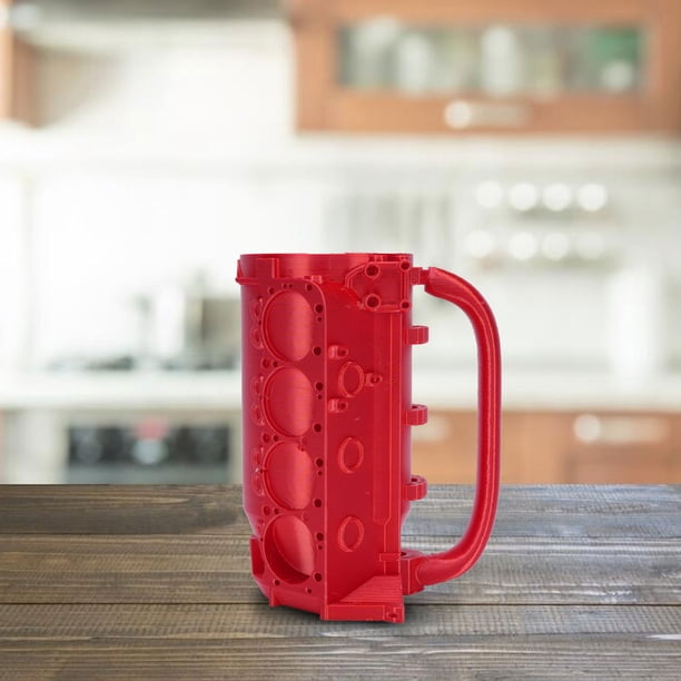 Bloqueo Del Motor Puede Taza, Amantes De Automóviles En 3D Copa De Té De Leche Divertida Taza De Café Fresco Portátil Para La Oficina Café De Cerámica Para El Hogar