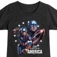 thumbnail image 3 of Marvel Captain America - Collage - Toddler and Youth Girls Fitted Short Sleeve Graphic T-shirt, 3 of 5